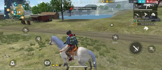 استفاده از وسایل نقلیه در بازی Free Fire