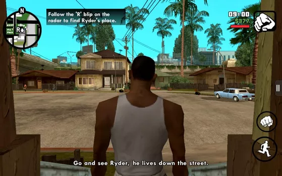 محیط بازی GTA San Andreas برای اندروید + نسخه مود (پول بینهایت)